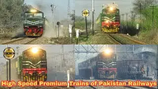 High Speed Premium Trains of Pakistan Railways | Fastest Branch Line Trains | Fast Trains Videos