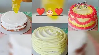 Simple colourful vintage cake decorating tutorials for beginners🎂 #cake #viral #viralvideo #viral  