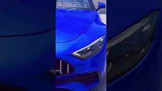 Автомобильная виниловая пленка Carbins Ocean Blue SP 09 #автовинил #детейлинг #mercedes #amg #blue
