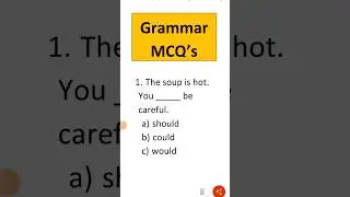 grammar mcq's (modals) | english | learn english #english #modal #viral #shorts
