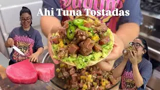 Easy Mango Ahi Tuna Tostadas
