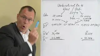 Rentenbescheid - Unterschied zwischen Ost-und Westzeiten,  Beispielrechnung