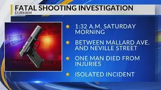 Durham police investigation fatal shooting