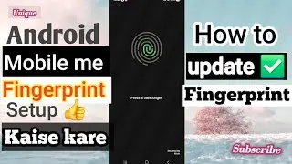 4 November 2025 #tech ✅️ -- android mobile me fingerprint kaise lagaye ⚡️⚡️⚡️ || new tech video✨️✨️ 
