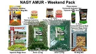 Ny&aacute;ri fog&oacute;s receptek felmelegedett vizekre 2021 - 10. r&eacute;sz NAGY AMUR - Weekend Pack