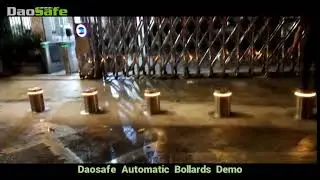 Daosafe Security Automatic Rising Bollards Testing Video!