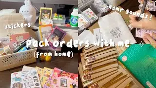 pack orders with me: day in the life of a small business owner 📦🌷