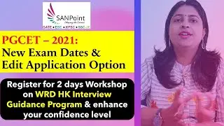 PGCET-2021:New Exam Dates & Edit Application Option | Civil Engg | PWD | WRD | KPSC exams | SANPoint