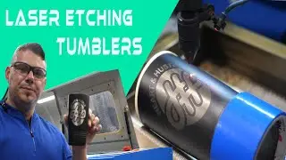 NEW LASER ENGRAVER | Etching Tumblers with Rotary