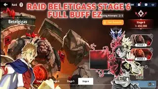 RAID BETELGIGAS STAGE 6 FULL BUFF DAY 3 | Black Clover Mobile | #bcm