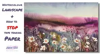 Landscape Tutorial + How To Stop Your Tape Tearing The Paper