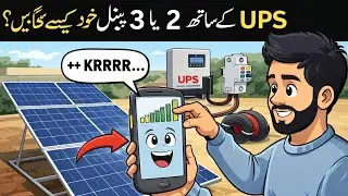 Load shedding permanent solution😱 | How to connect UPS with solar pannels | Solar panel installation