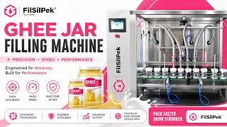 #Ghee Jar Filling machine, Bottle packing machine, Dairy Filsilpek-+91-9054294961