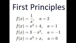 Grade 12 Calculus - Derivative of functions using first principles (ch 2.1)