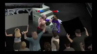 WWE Smackdown vs Raw 2008 - XBOX 360 Gameplay - MVP vs Kane  - First Blood Match