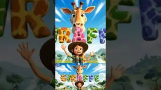 Giraffe 🦒 &  Bear 🐻 Learning the Names of Animals! #kids #kidstv #animal #wild #giraffe #bear