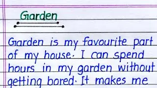 Garden Essay in English || Essay on Garden in English