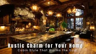 Cozy Rustic Cabin Tour | Wood & Stone Interior Design Must-Haves