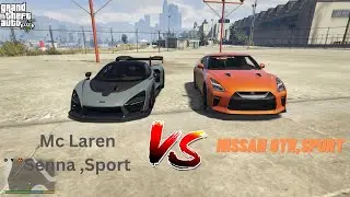 GTA 5 - McLaren Senna vs Nissan GT-R Sport: A Battle of Supercars #1