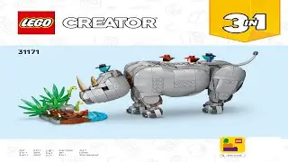 👑 LEGO instructions 👑 Creator 👑 31171 👑 Majestic Rhino 👑 Book 1 👑