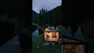 Would You Stay in This Floating Glass Lake House? #GlassHome #AlpineRetreat #ModernArchitecture