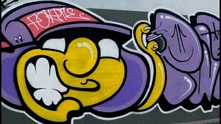 Fazendo um GRAFFITI - Persona pintando letras PARTE
