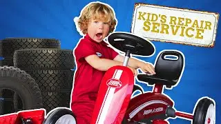Kids Play Toy Mechanic in Power Wheels | Videos for Children