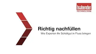 Richtig nachf&uuml;llen