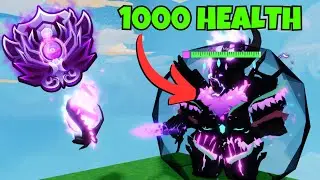 Using Nightmare Eldertree + Void Knight Combo with 1000 Health in Roblox Bedwars