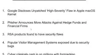Cyber Security News - 5th March 2019 (RSA Security flaws, VMS exposed, formjacking)