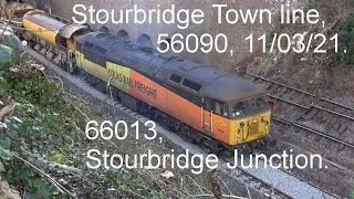 56090 & 66013 Stourbridge Town & Junction, 11/03/21. The 56 is very s-l-o-w, sorry about that.