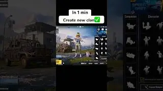 Create your clan in 1 min ✅ #bgmi #pubgmobile #bgmishorts #shorts