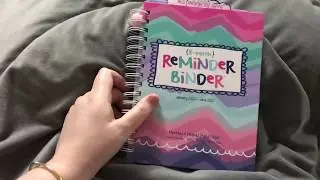 The Reminder Binder&reg;️ flip through. 18 month 2019-2020