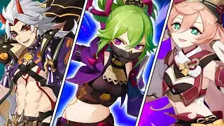 Kuki Shinobu - Every Voice lines About her | Genshin Impact ft. Arataki Itto, Yae Miko, Yanfei, Sara