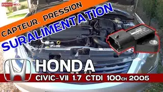 CAPTEUR de PRESSION SURALIEMENTATION du TURBO - HONDA CIVIC VII -1.7 CTDI 100Ch 2005