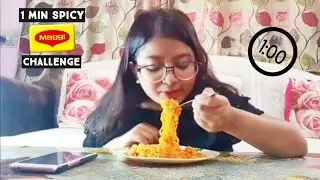 1 Minute Spicy Maggi Challenge