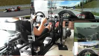 【HROK】6軸レーシングシミュレーターv3 　セナ・実写オンボード比較+実況　F1 1990 日本GP 鈴鹿　MP4/5B