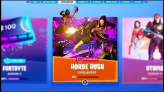 THE  FREE HORDE RUSH REWARDS IN FORTNITE... (FREE ITEMS)