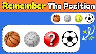 VISUAL MEMORY TEST🧠👀 | Remember the Position of all Emojis