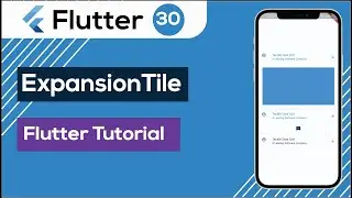 30. ExpansionTile widget in flutter | flutter bangla tutorial