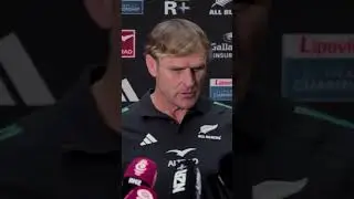 #allblacks Scott Robertson on the best advice since the big loss to the #springboks
