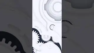 Simple white gear
