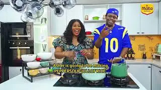 I COOKED PEPPERSOUP CONCOCTION RICE WITH ASHER | GOODNESS KITCHEN WITH CHEF T