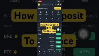 Как внести монету LTC Lite на кошелек Binance #криптовалюта #криптовалютнаябиржа #binance #ltc