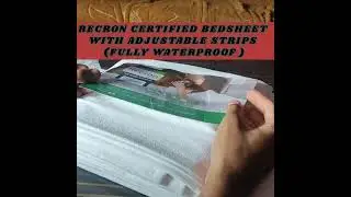 RECRON CERTIFIED BEDSHEET COVER WITH ADJUSTABLE STRIPS UNBOXING| ADJUSTABLE STRIPS REVIEW
