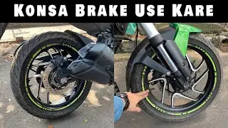 Front Ya Rear Konsa Brake Use Kare Bike Sikho