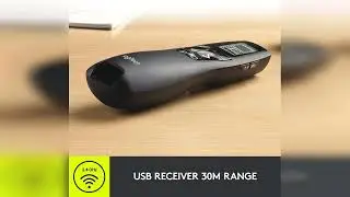 Review: Logitech Wireless Presenter R800, PowerPoint Clicker with Green Laser Pointer, Wireles...