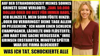 Bei der Hochzeit meines Sohnes verlangte seine Braut 50.000 $ – Minuten später war ihre Firma weg