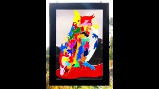 Making a UV-protective openable, hangable, magnetised frame for stained glass art puzzles