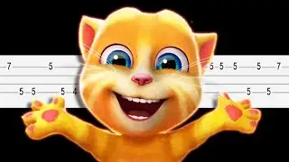 Talking Ginger 2 Food Theme (Easy Ukulele Tabs Tutorial)